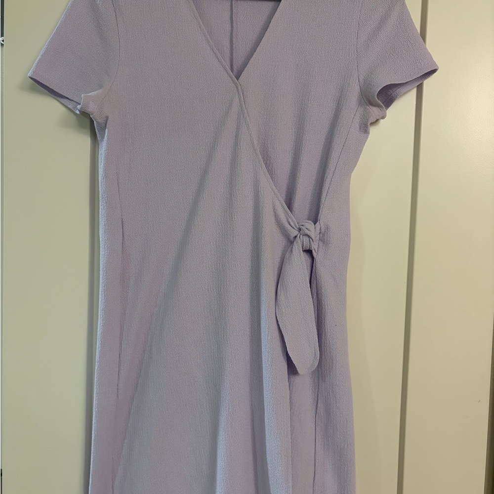 Madewell Light Purple Wrap Mini Dress